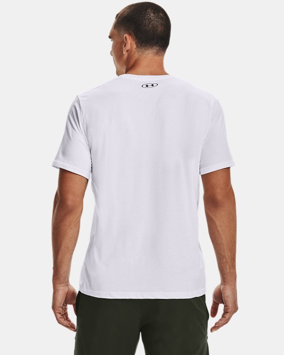 Men's UA GL Foundation Short Sleeve T-Shirt, White, pdpMainDesktop image number 2